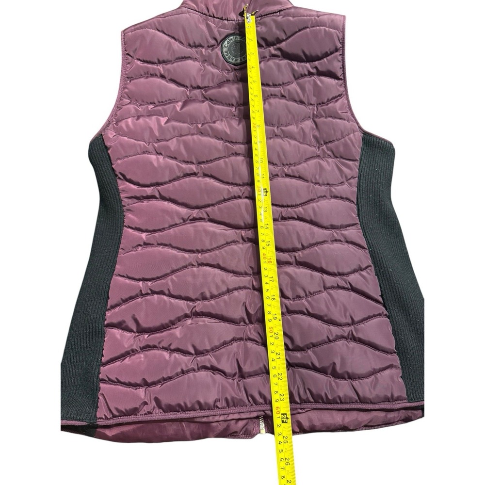 Calvin‎ Klein Performance Puffer Vest Women's Size Medium Purple Quilted Zip - Picture 9 of 11